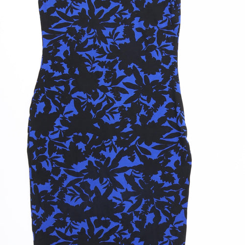 Select Womens Blue Floral  Fit & Flare  Size 8