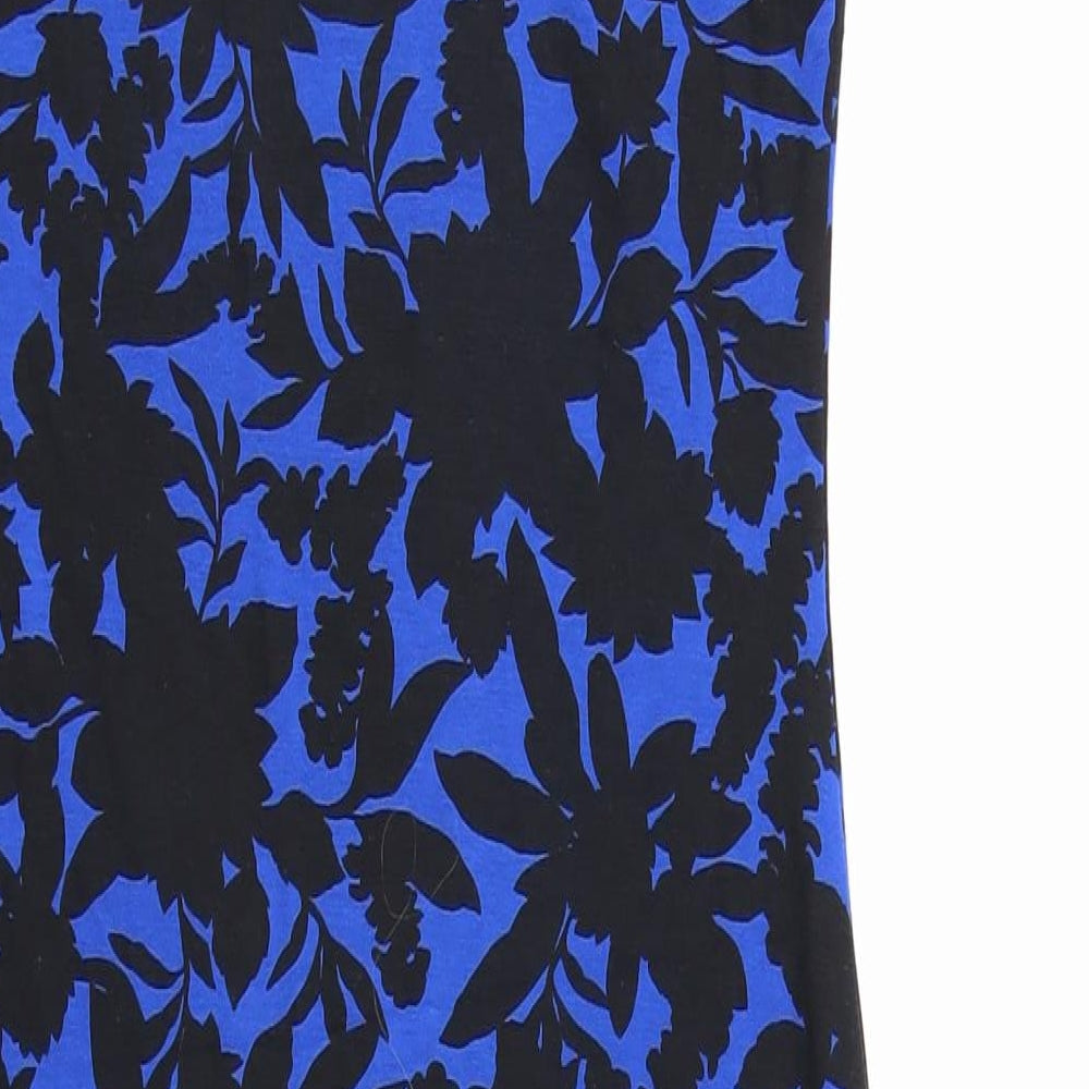 Select Womens Blue Floral  Fit & Flare  Size 8