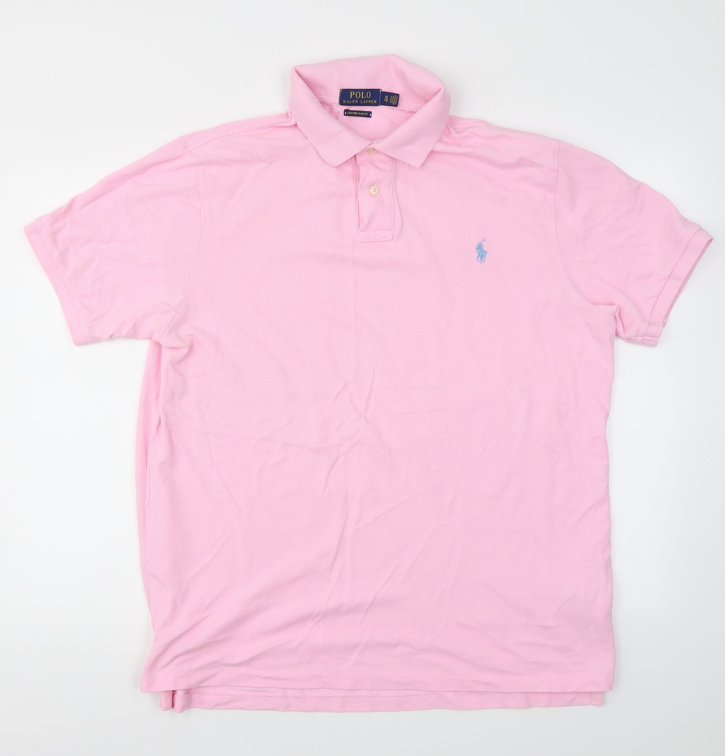 Ralph Lauren Mens Pink    Polo Size XL
