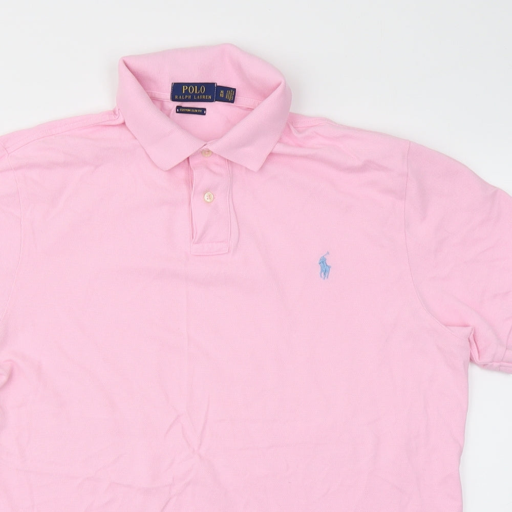 Ralph Lauren Mens Pink    Polo Size XL