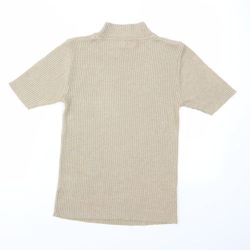 Bonmarché Womens Gold   Basic T-Shirt Size S