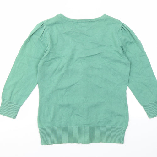 F&F Womens Green   Pullover Jumper Size 10