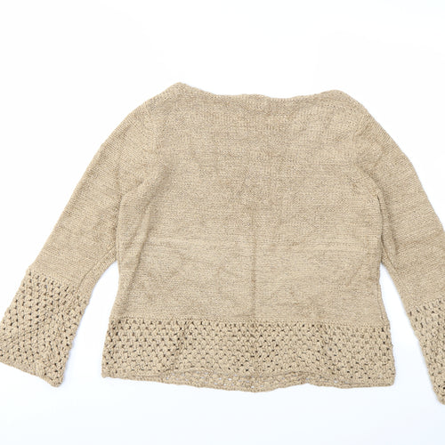 M&S Womens Beige   Pullover Jumper Size L