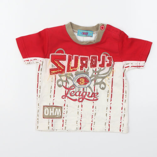 Chief Baby Multicoloured Geometric  Basic T-Shirt Size 6-9 Months