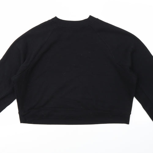 Preworn Womens Black Geometric  Pullover Sweatshirt Size M