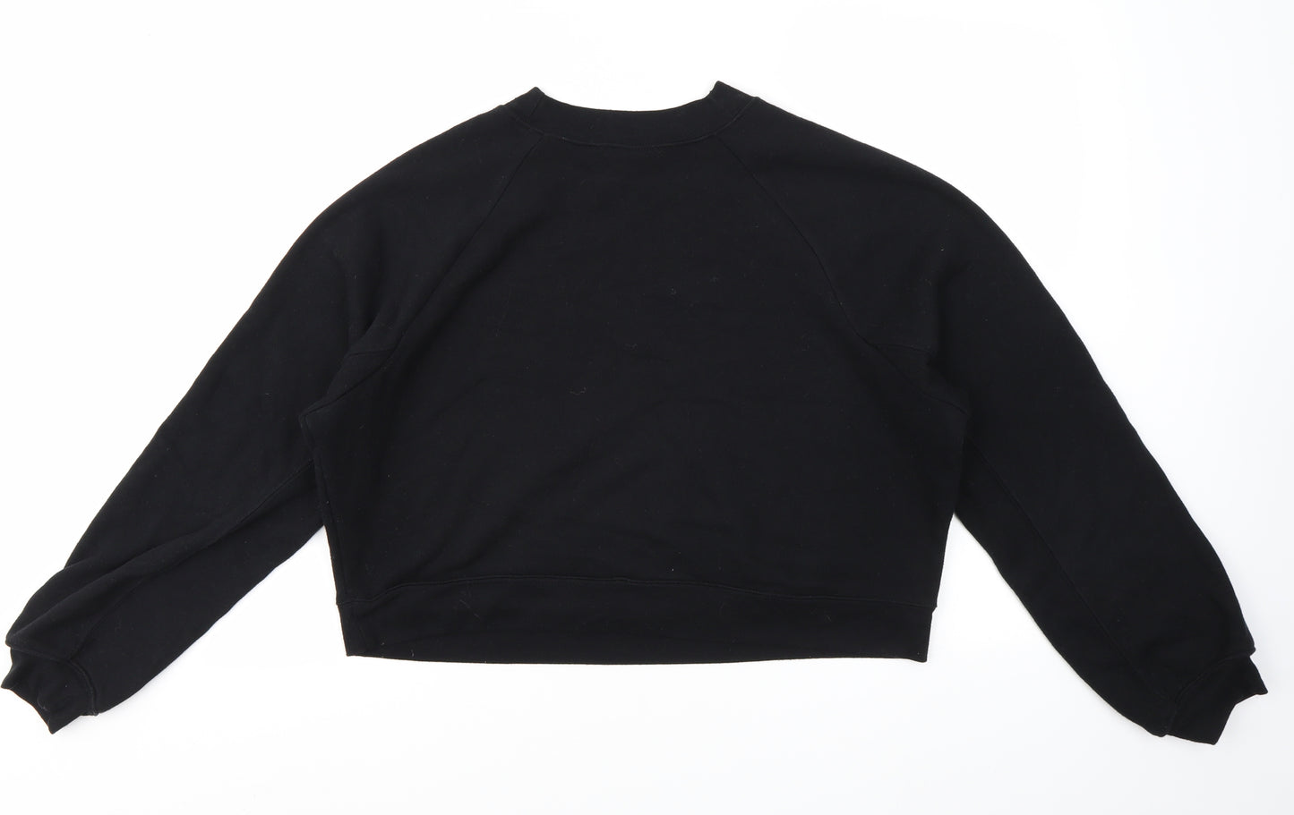 Preworn Womens Black Geometric  Pullover Sweatshirt Size M