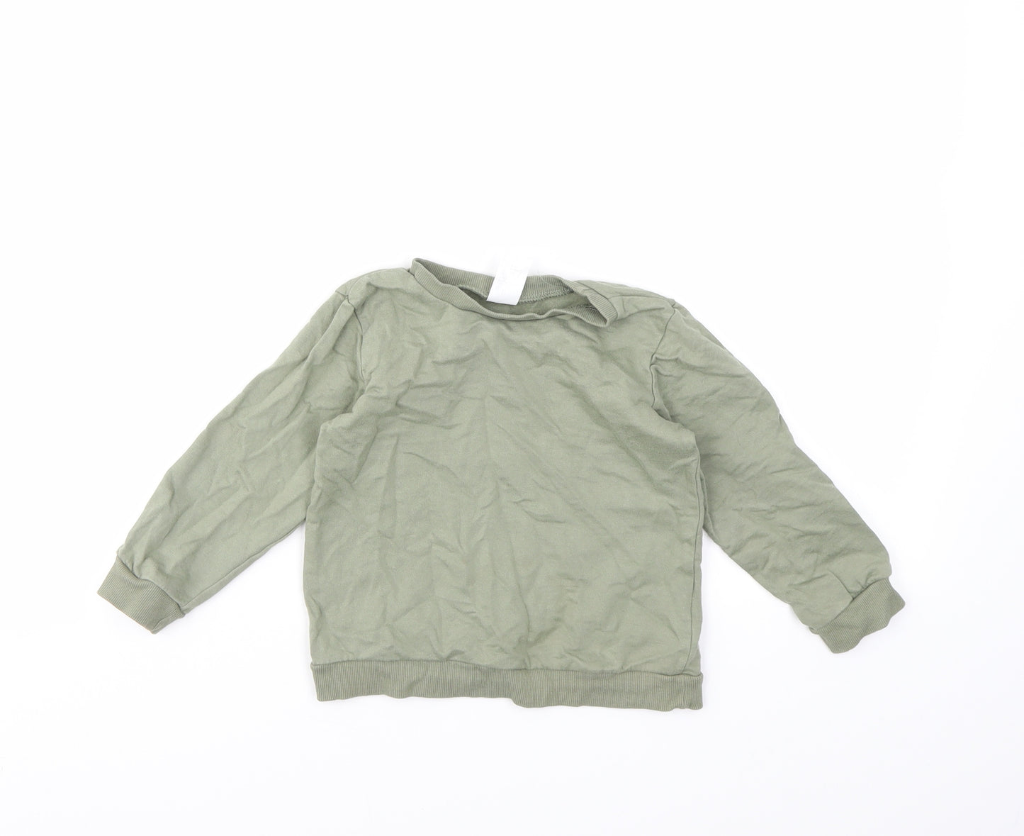 H&M  Boys Green   Pullover Sweatshirt Size 2-3 Years