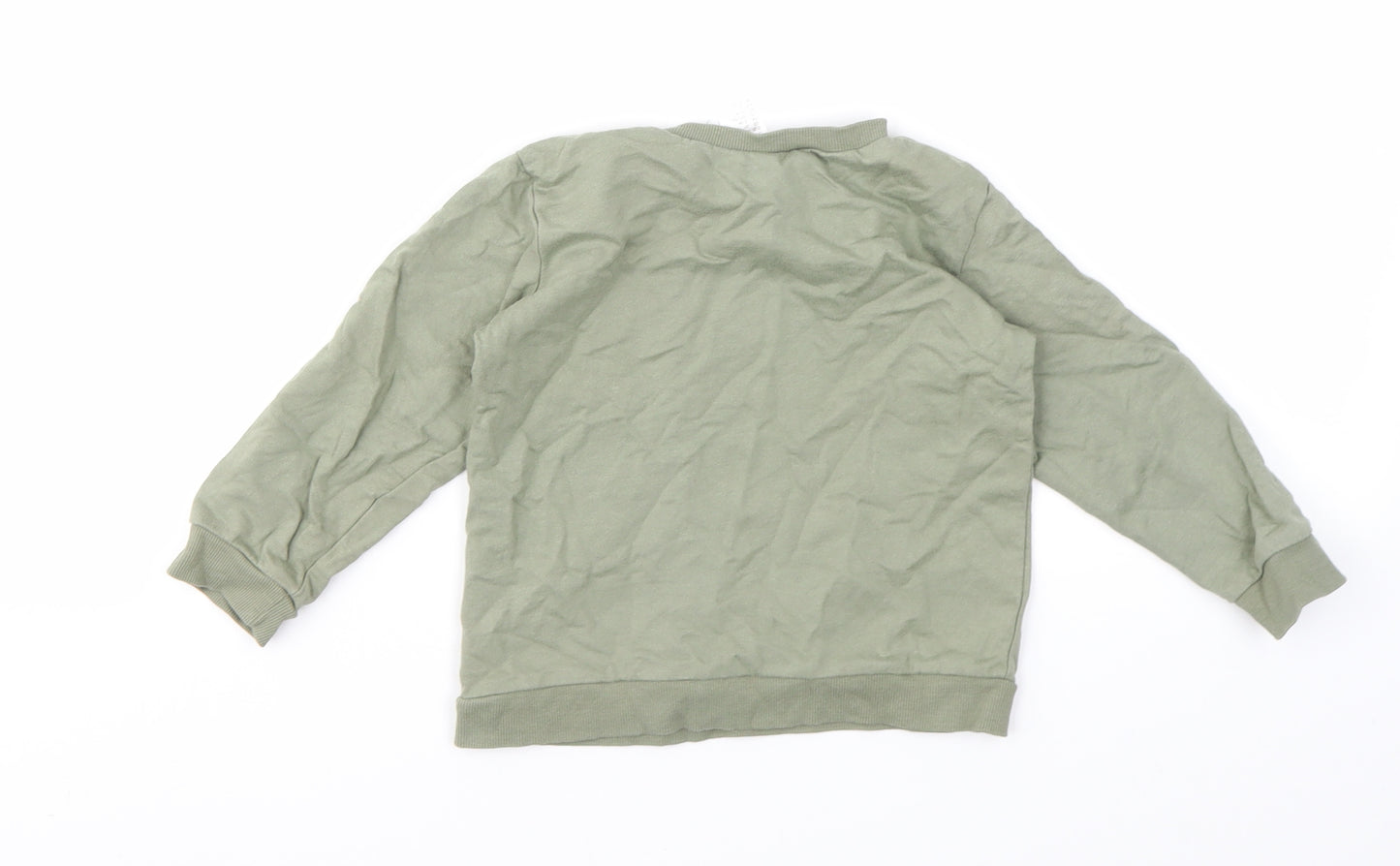 H&M  Boys Green   Pullover Sweatshirt Size 2-3 Years