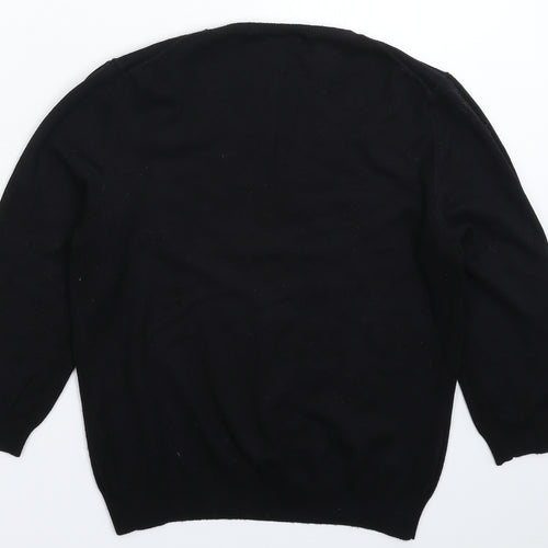 Marks and Spencer Womens Black  Knit Pullover Jumper Size 14