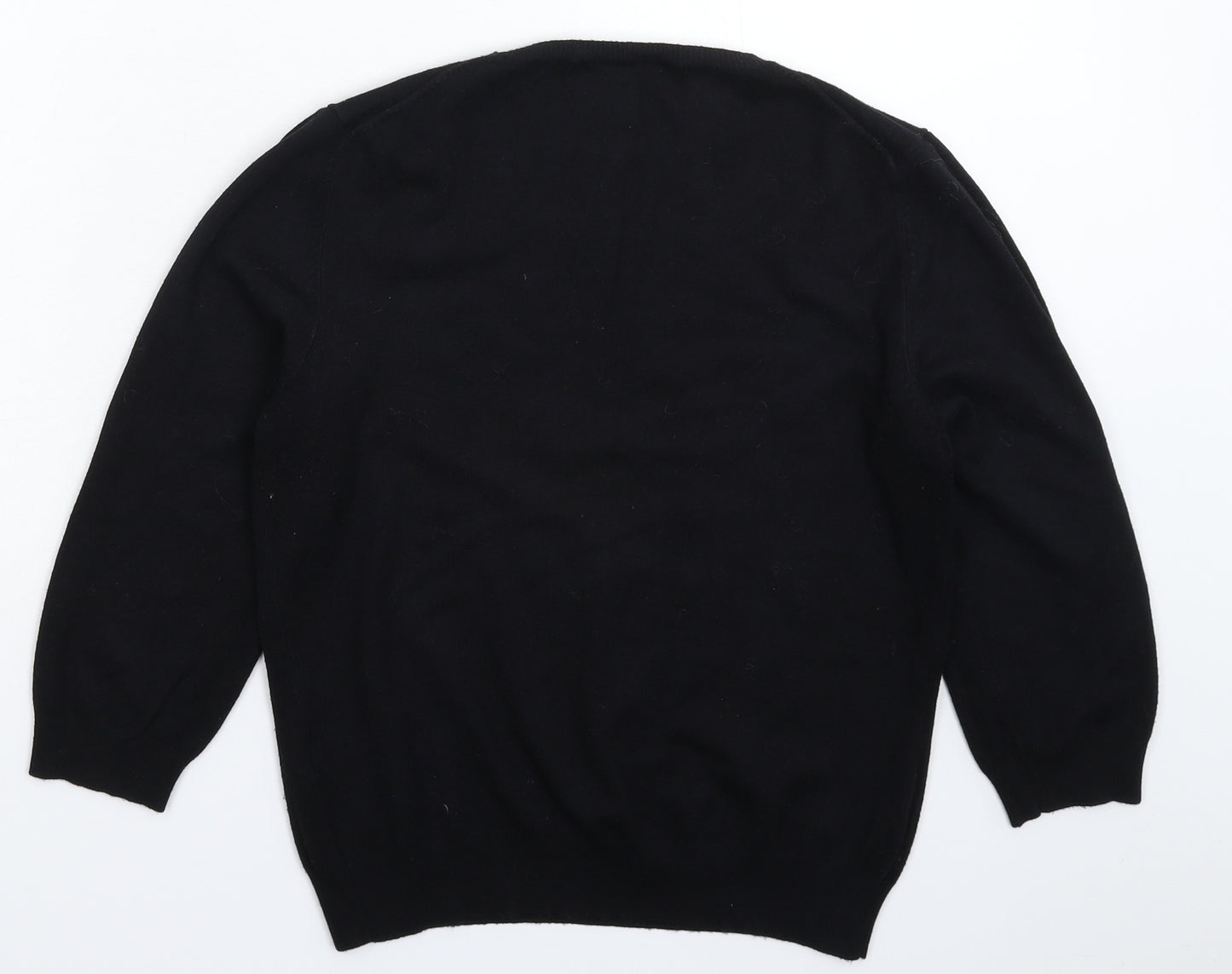 Marks and Spencer Womens Black  Knit Pullover Jumper Size 14