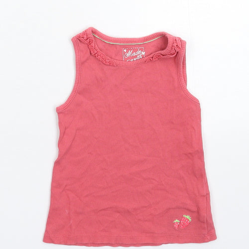 Merc Girls Pink   Basic Tank Size 3-4 Years