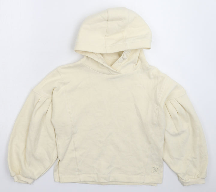 NEXT Girls White Pullover Hoodie Size 9 Years