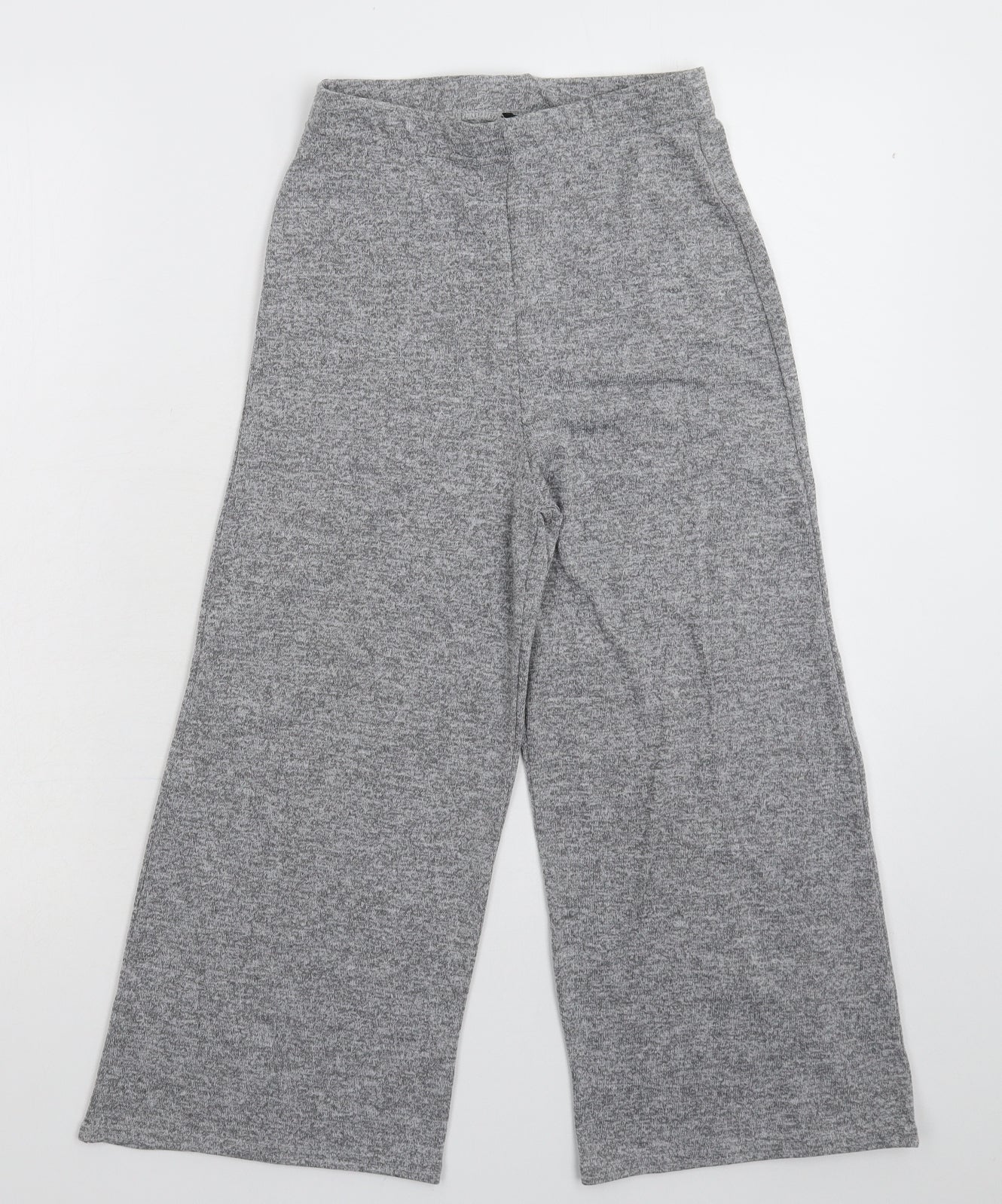 Boohoo Womens Grey   Cropped Trousers Size 6 L20 in