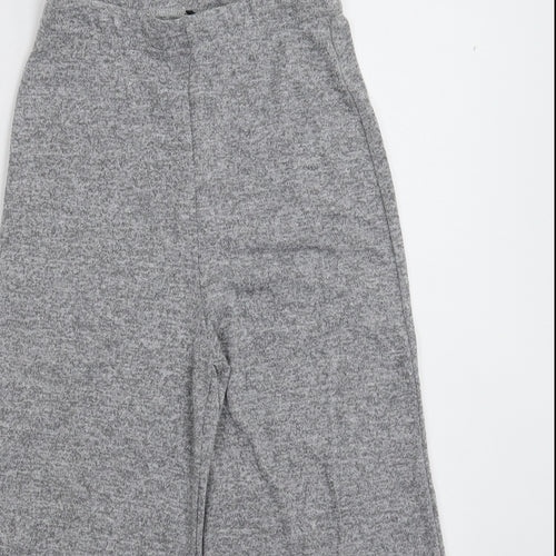 Boohoo Womens Grey   Cropped Trousers Size 6 L20 in