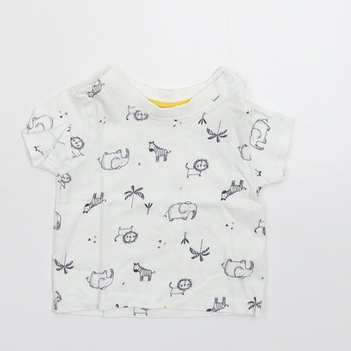 Matalan Baby White   Basic T-Shirt Size 0-3 Months