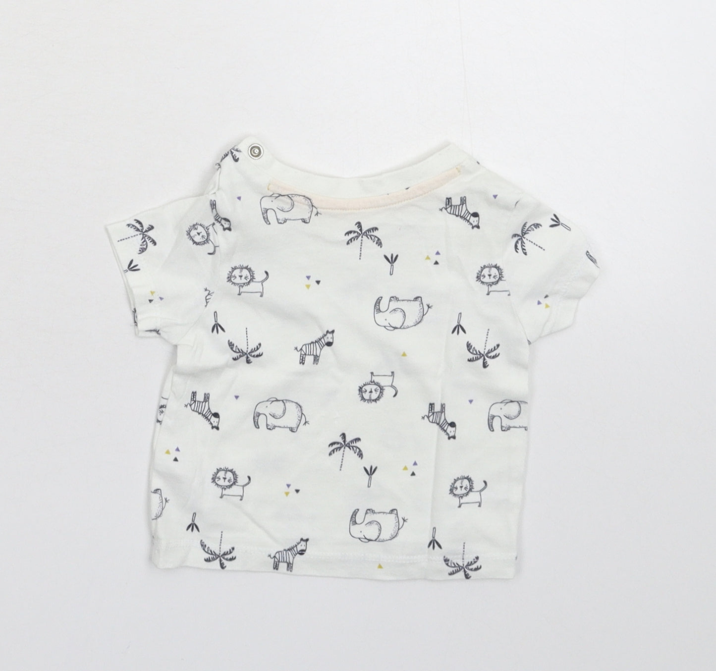 Matalan Baby White   Basic T-Shirt Size 0-3 Months