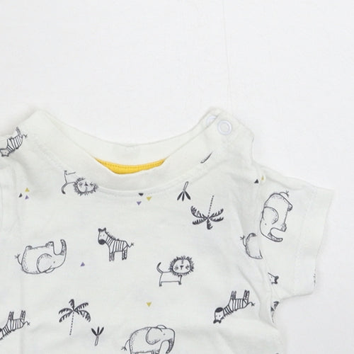 Matalan Baby White   Basic T-Shirt Size 0-3 Months