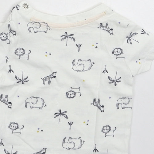 Matalan Baby White   Basic T-Shirt Size 0-3 Months