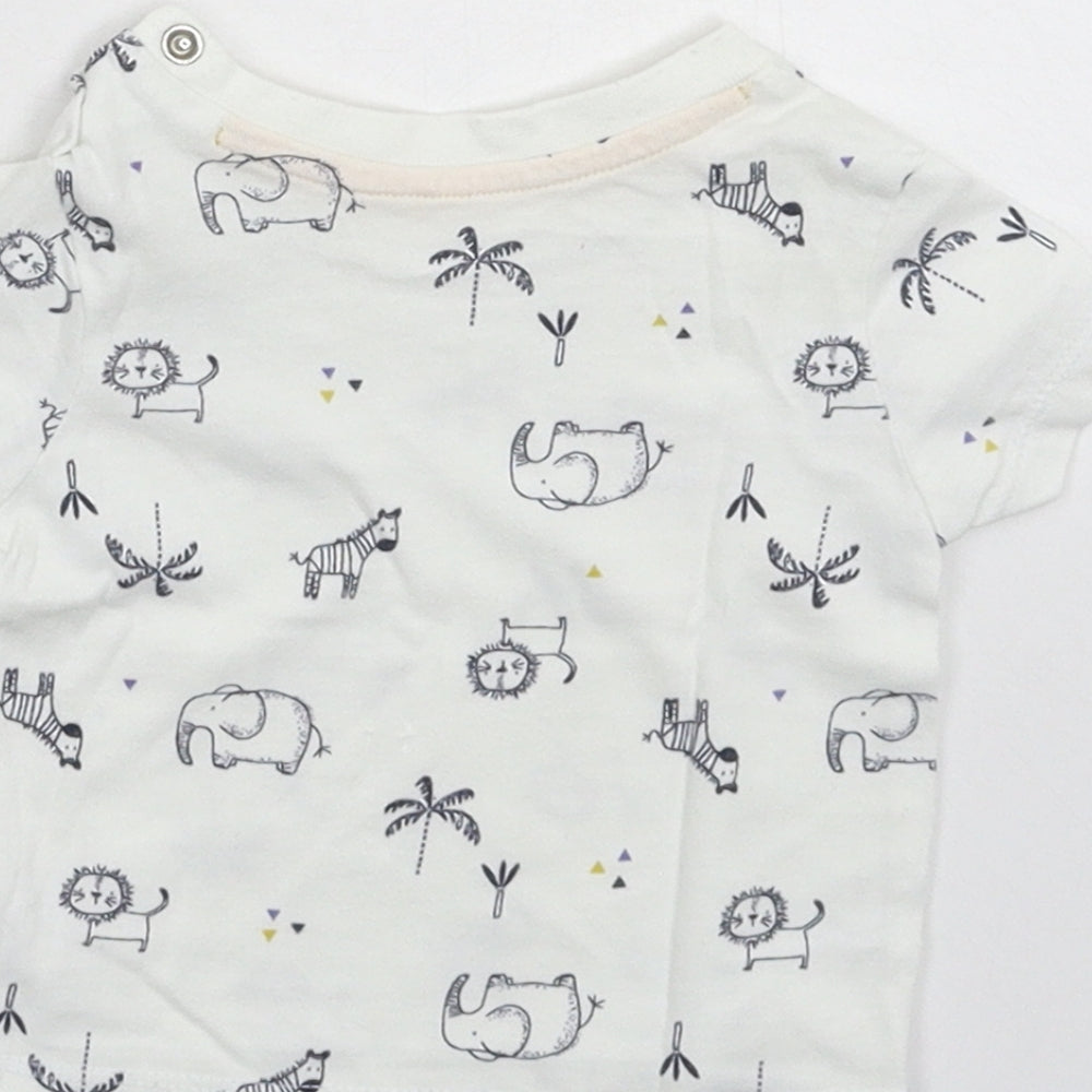 Matalan Baby White   Basic T-Shirt Size 0-3 Months