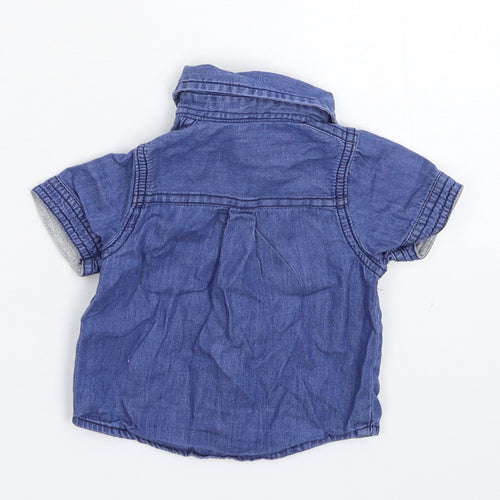 Matalan Baby Blue  Denim Basic Button-Up Size 0-3 Months