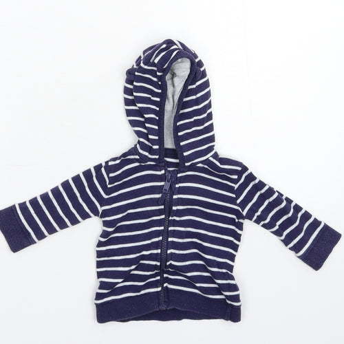 George Baby Blue Striped  Jacket  Size 0-3 Months
