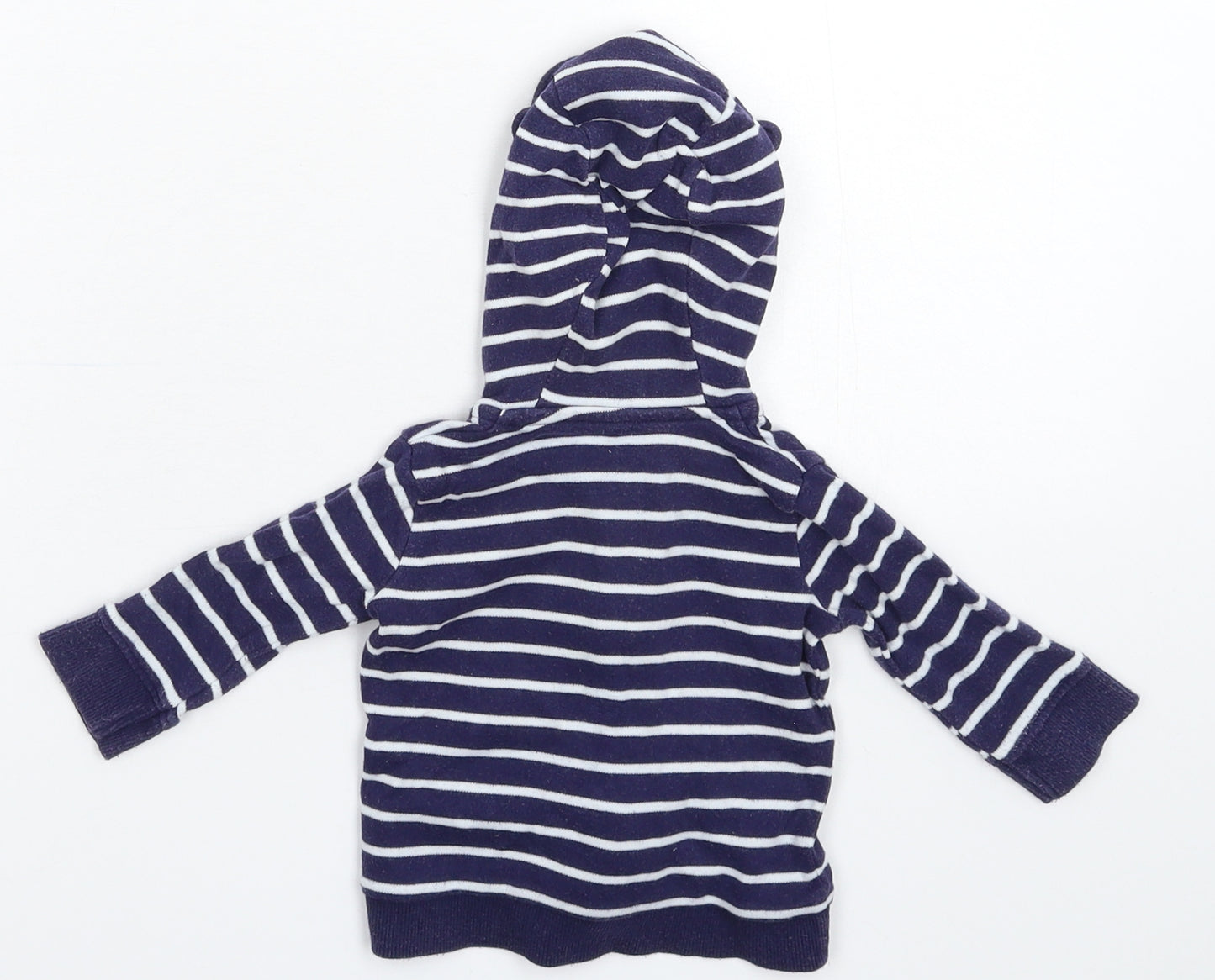 George Baby Blue Striped  Jacket  Size 0-3 Months