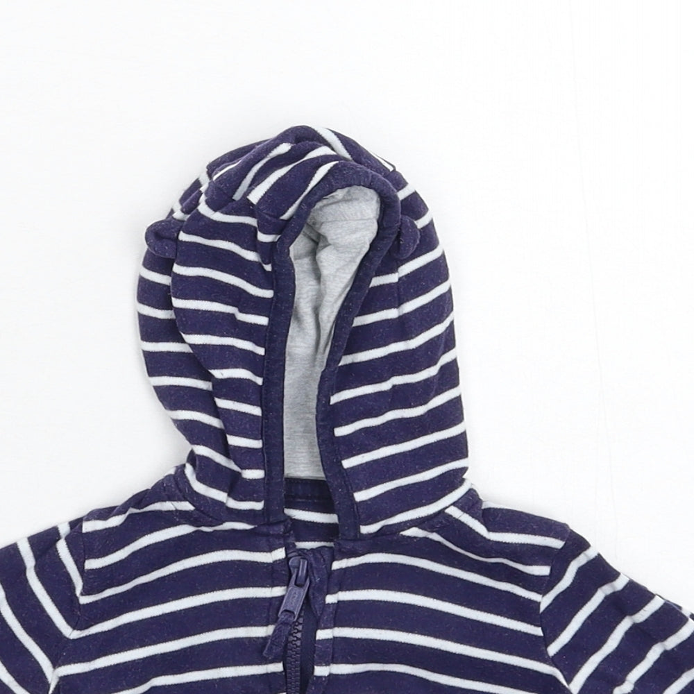 George Baby Blue Striped  Jacket  Size 0-3 Months