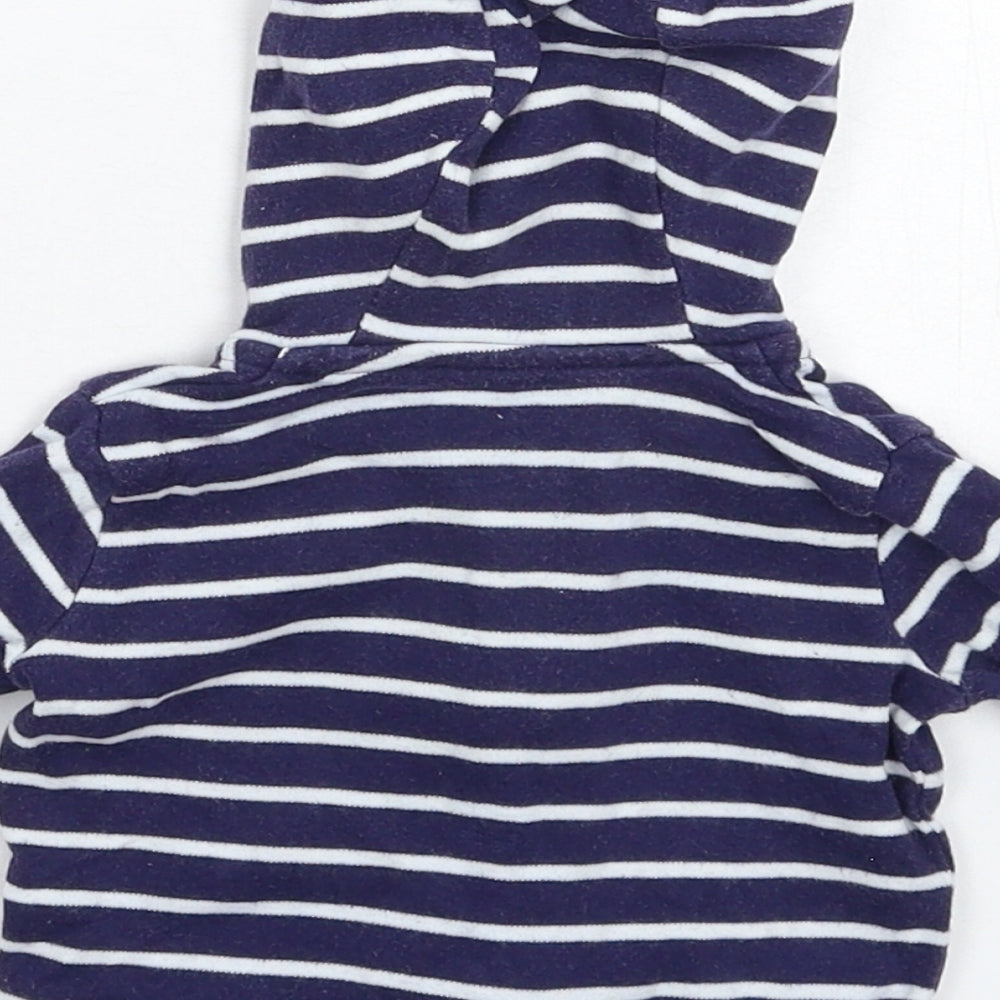 George Baby Blue Striped  Jacket  Size 0-3 Months