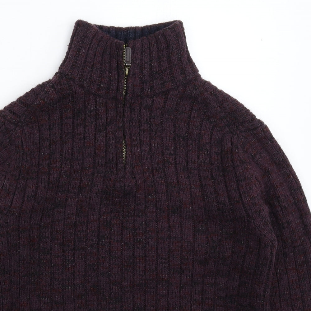 Marks and Spencer Mens Grey  Knit Pullover Jumper Size M