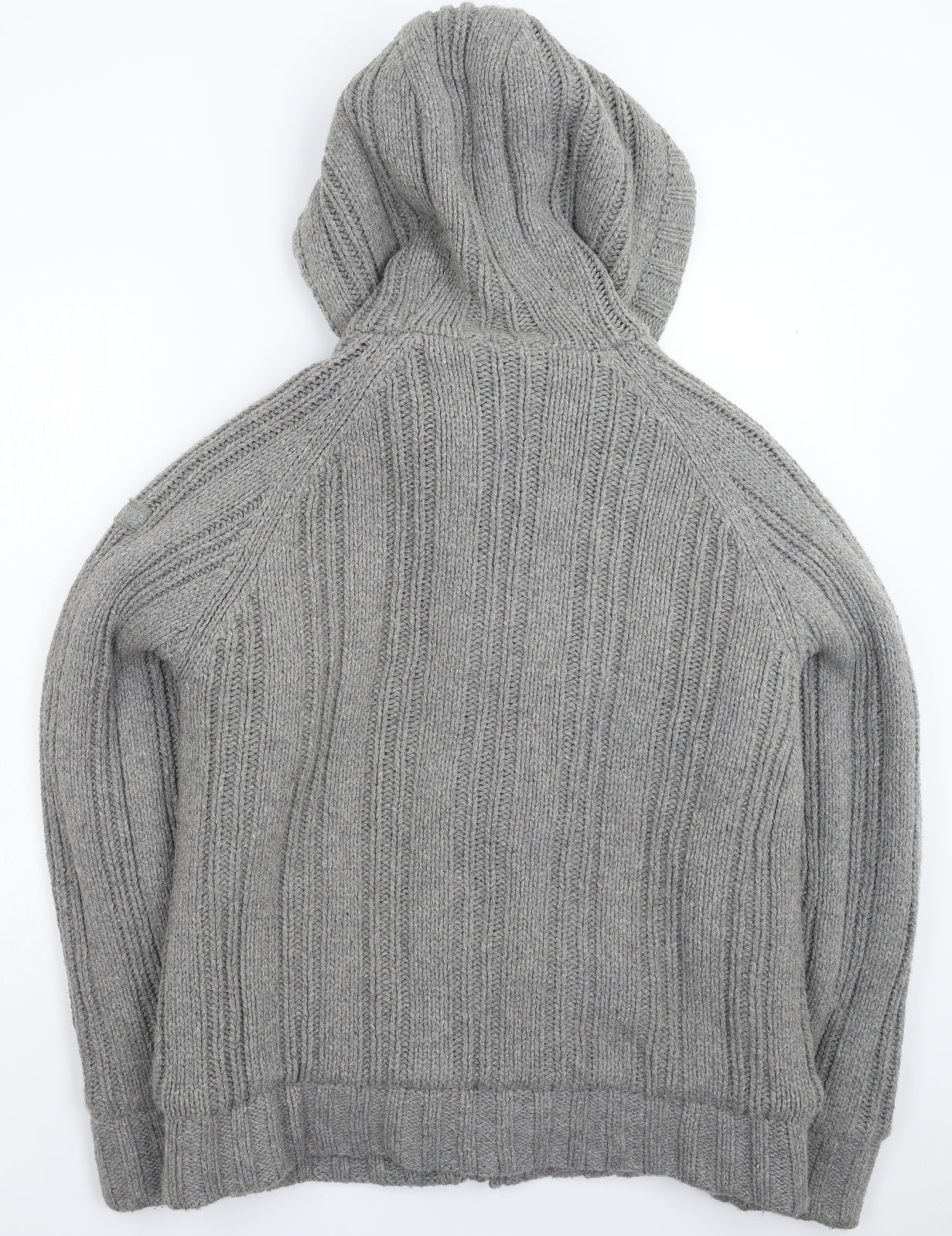 Schott NYC Mens Grey  Knit Jacket Coatigan Size 2XL