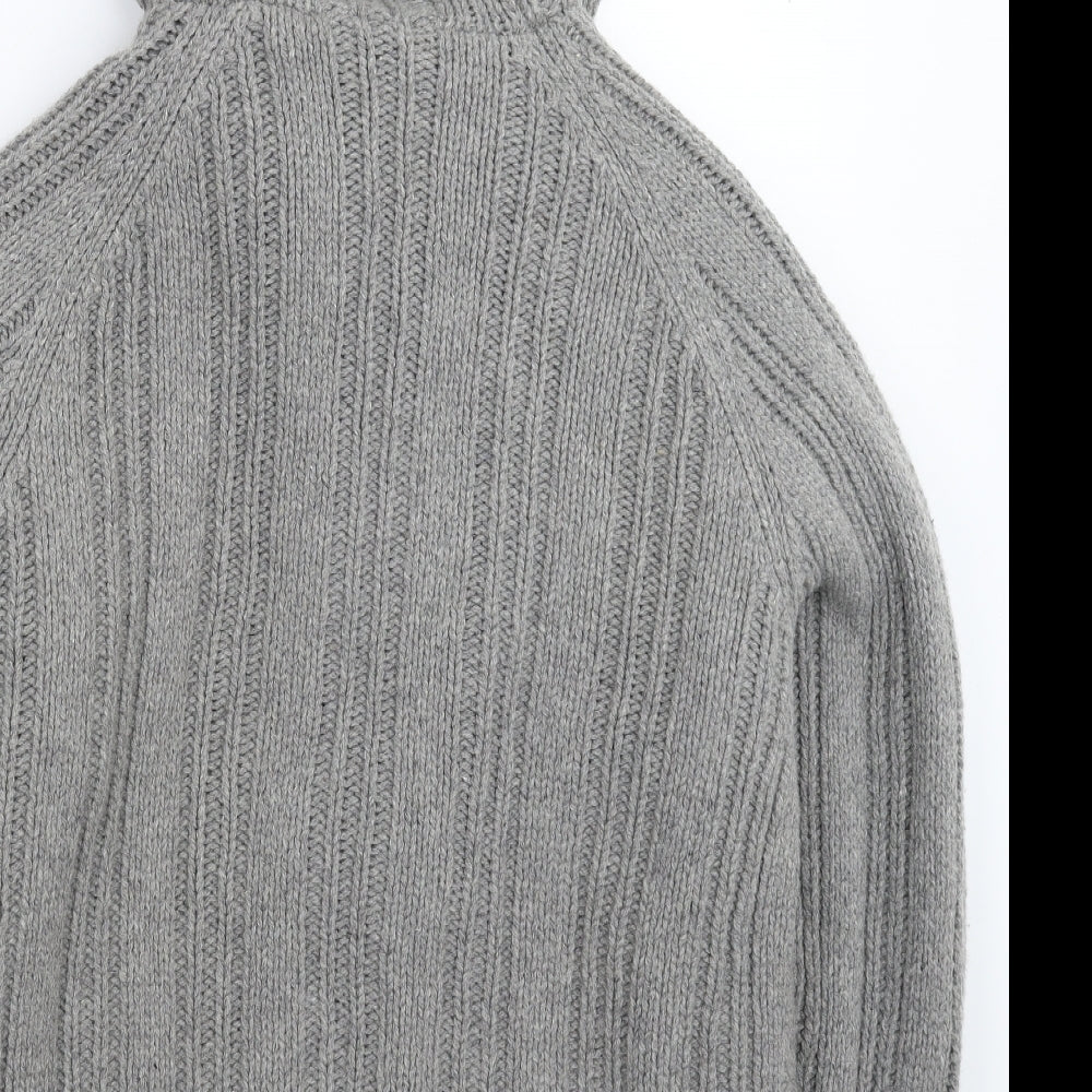 Schott NYC Mens Grey  Knit Jacket Coatigan Size 2XL