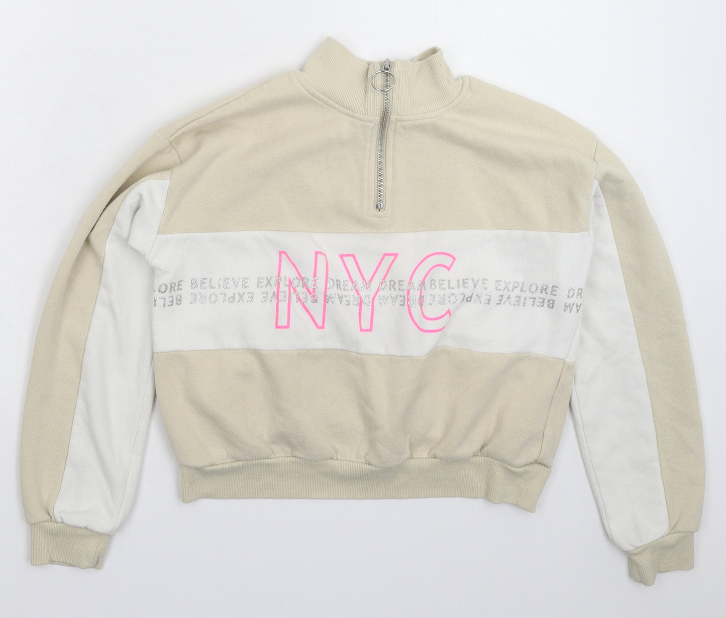 H&M Girls Grey   Pullover Sweatshirt Size 11-12 Years
