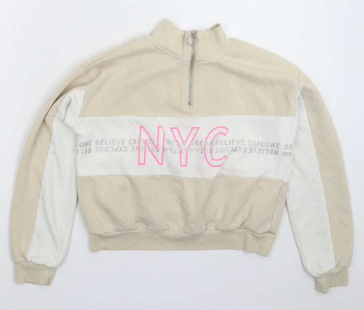 H&M Girls Grey   Pullover Sweatshirt Size 11-12 Years