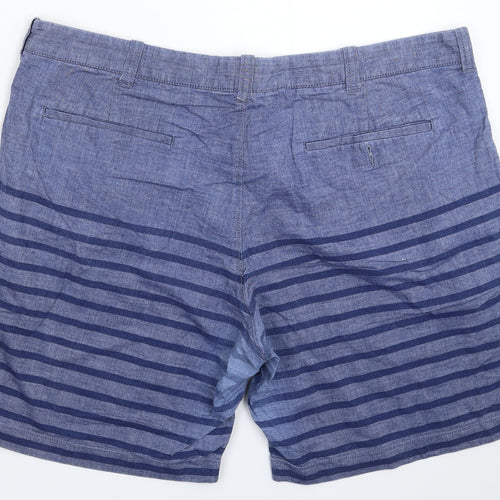 J.CREW Mens Blue Striped  Chino Shorts Size 40