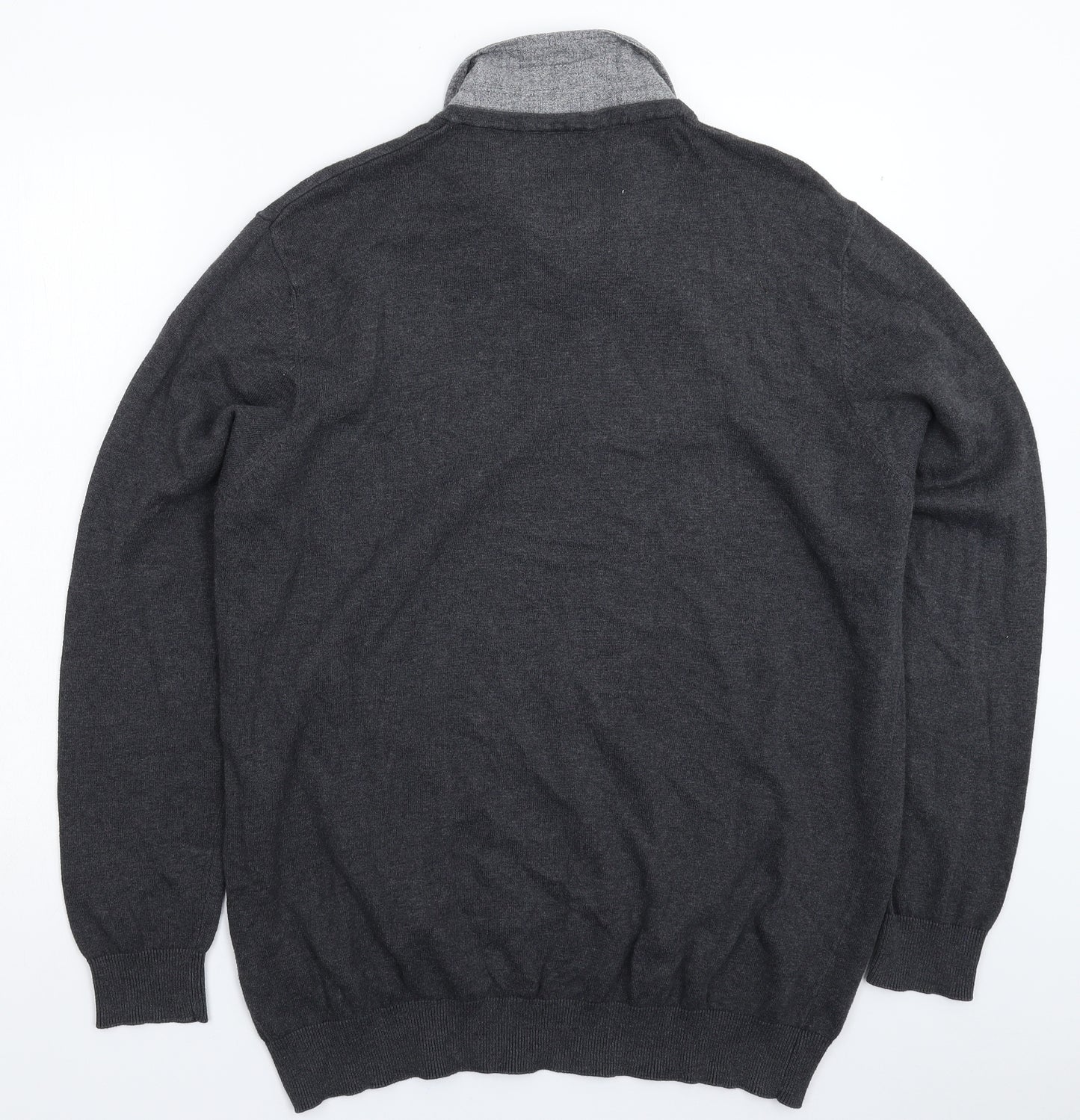 George Mens Grey  Knit Pullover Jumper Size XL