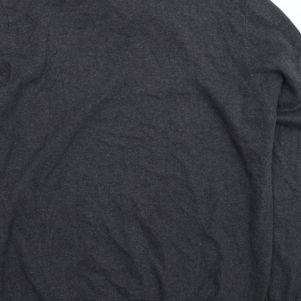George Mens Grey  Knit Pullover Jumper Size XL