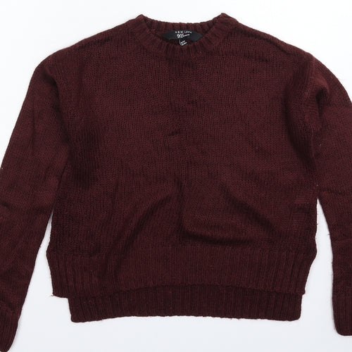 New Look Girls Brown  Knit Pullover Jumper Size 13-14 Years
