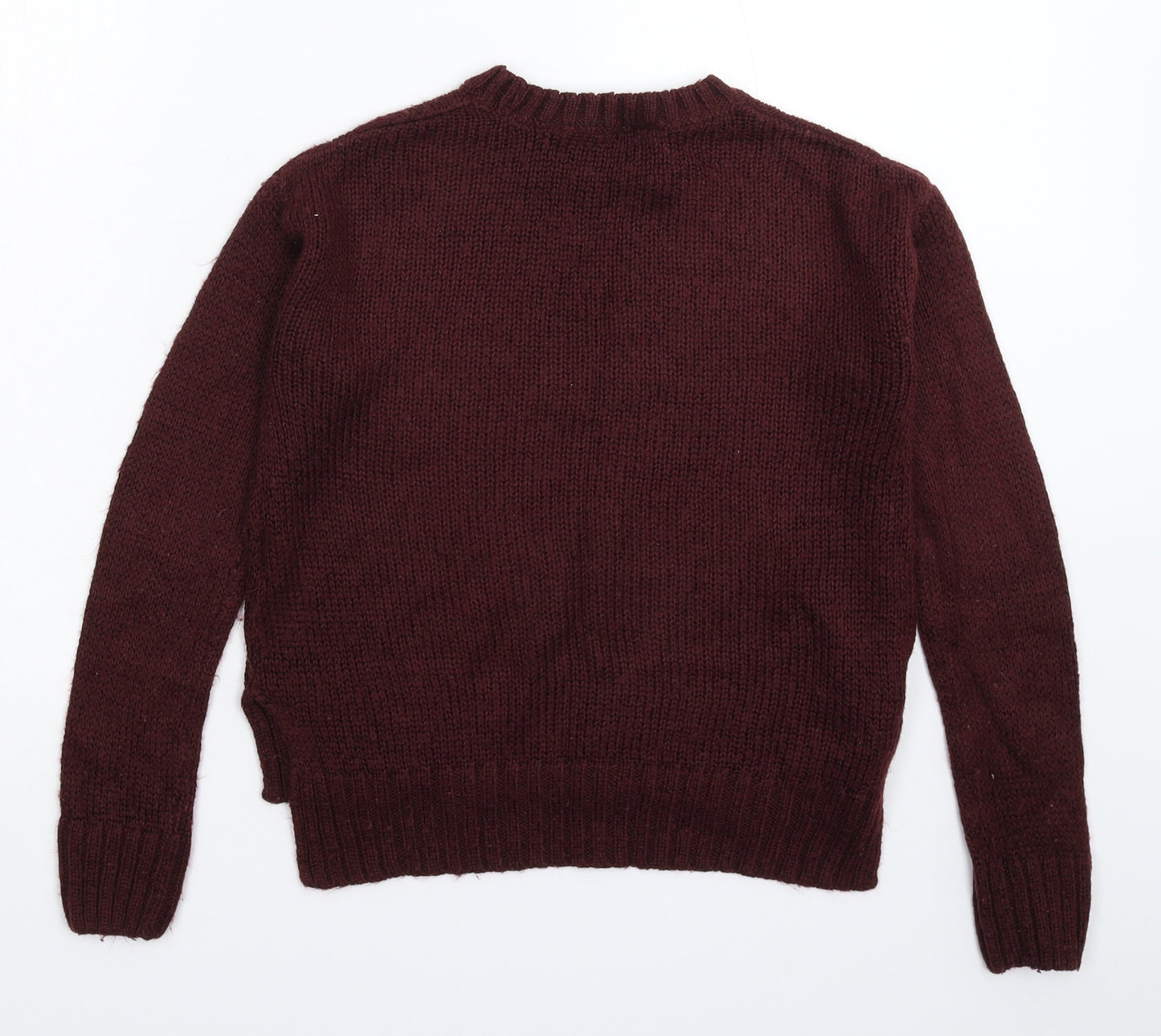 New Look Girls Brown  Knit Pullover Jumper Size 13-14 Years