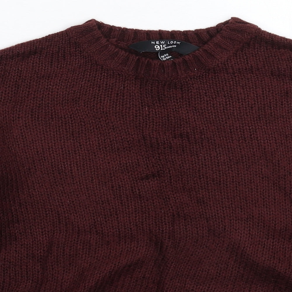 New Look Girls Brown  Knit Pullover Jumper Size 13-14 Years
