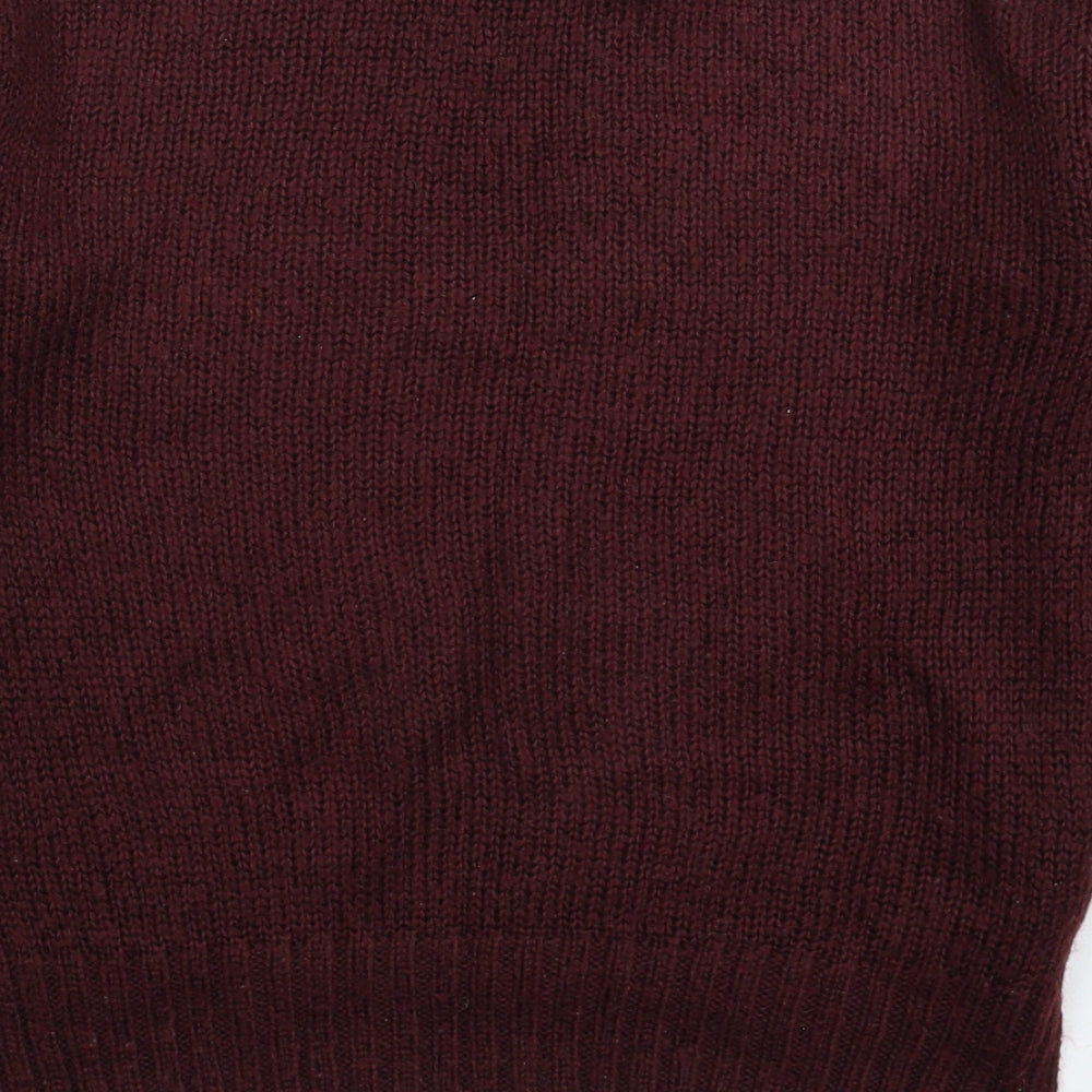 New Look Girls Brown  Knit Pullover Jumper Size 13-14 Years