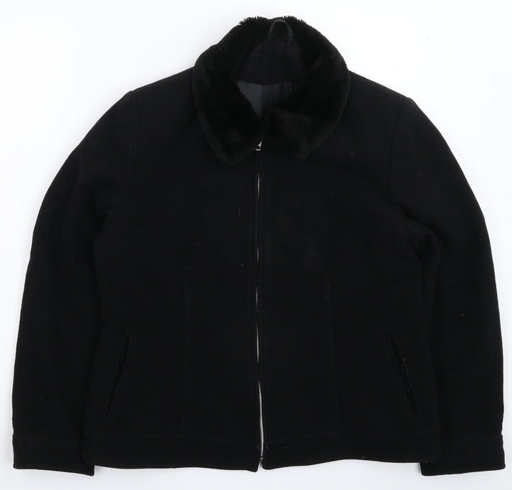 Dorothy Perkins Womens Black Jacket Coat Size 16