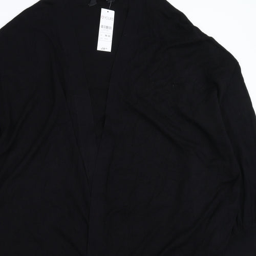 Yours Womens Black  Knit Cardigan Jumper Size 32