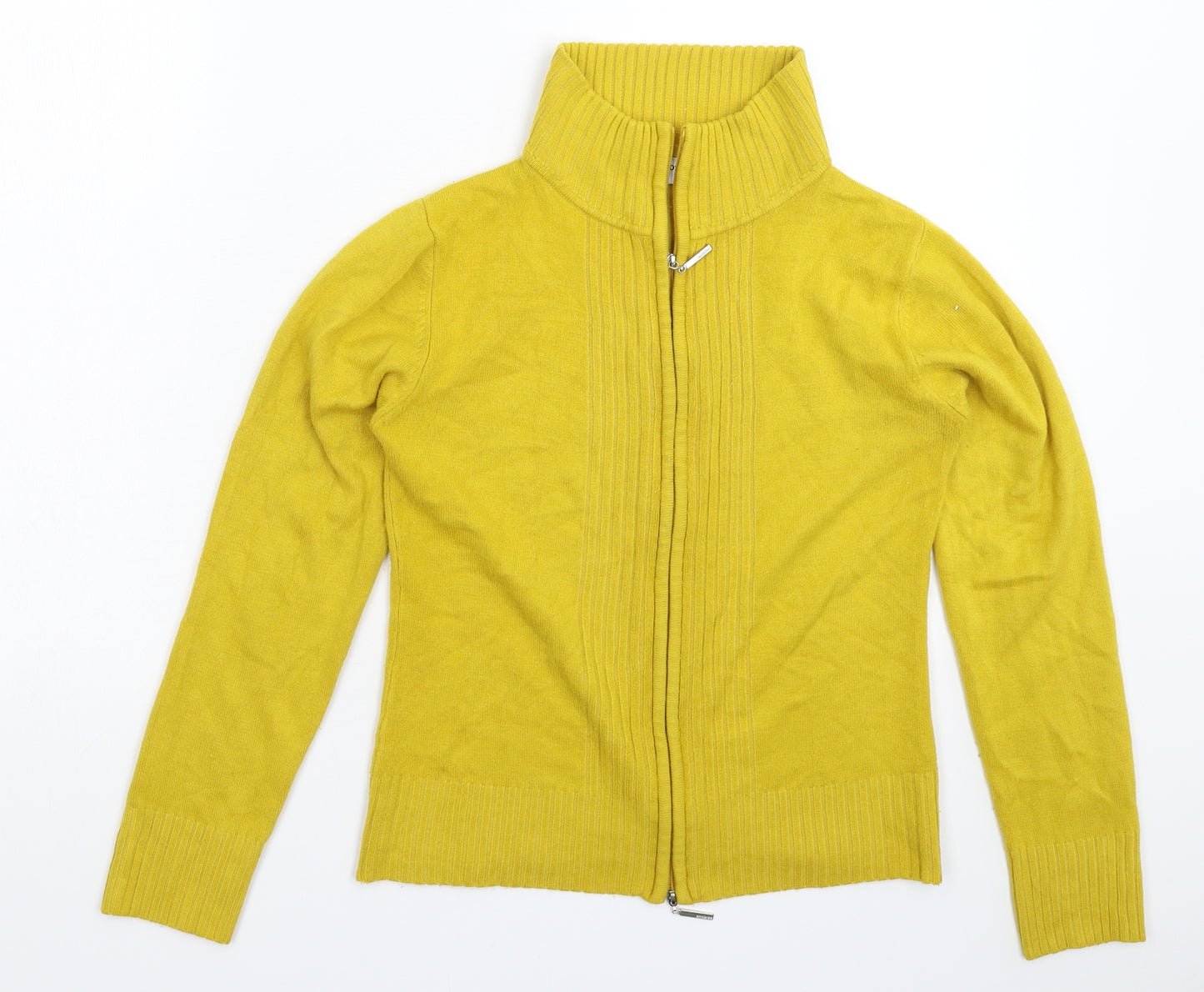 Atmosphere Womens Yellow  Knit Cardigan Jumper Size 10
