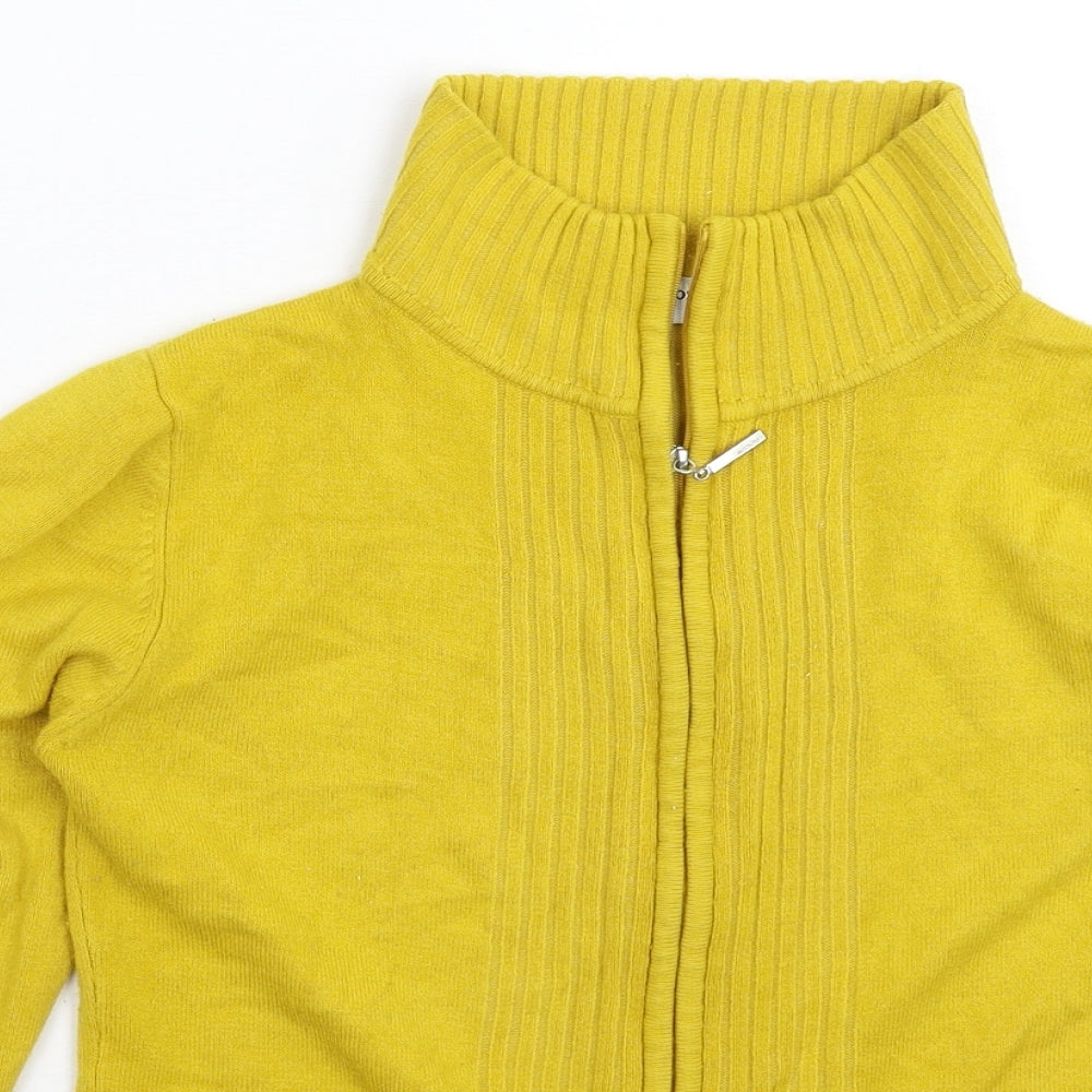Atmosphere Womens Yellow  Knit Cardigan Jumper Size 10