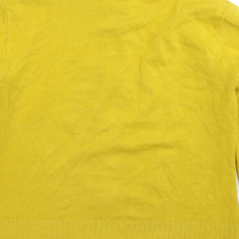 Atmosphere Womens Yellow  Knit Cardigan Jumper Size 10