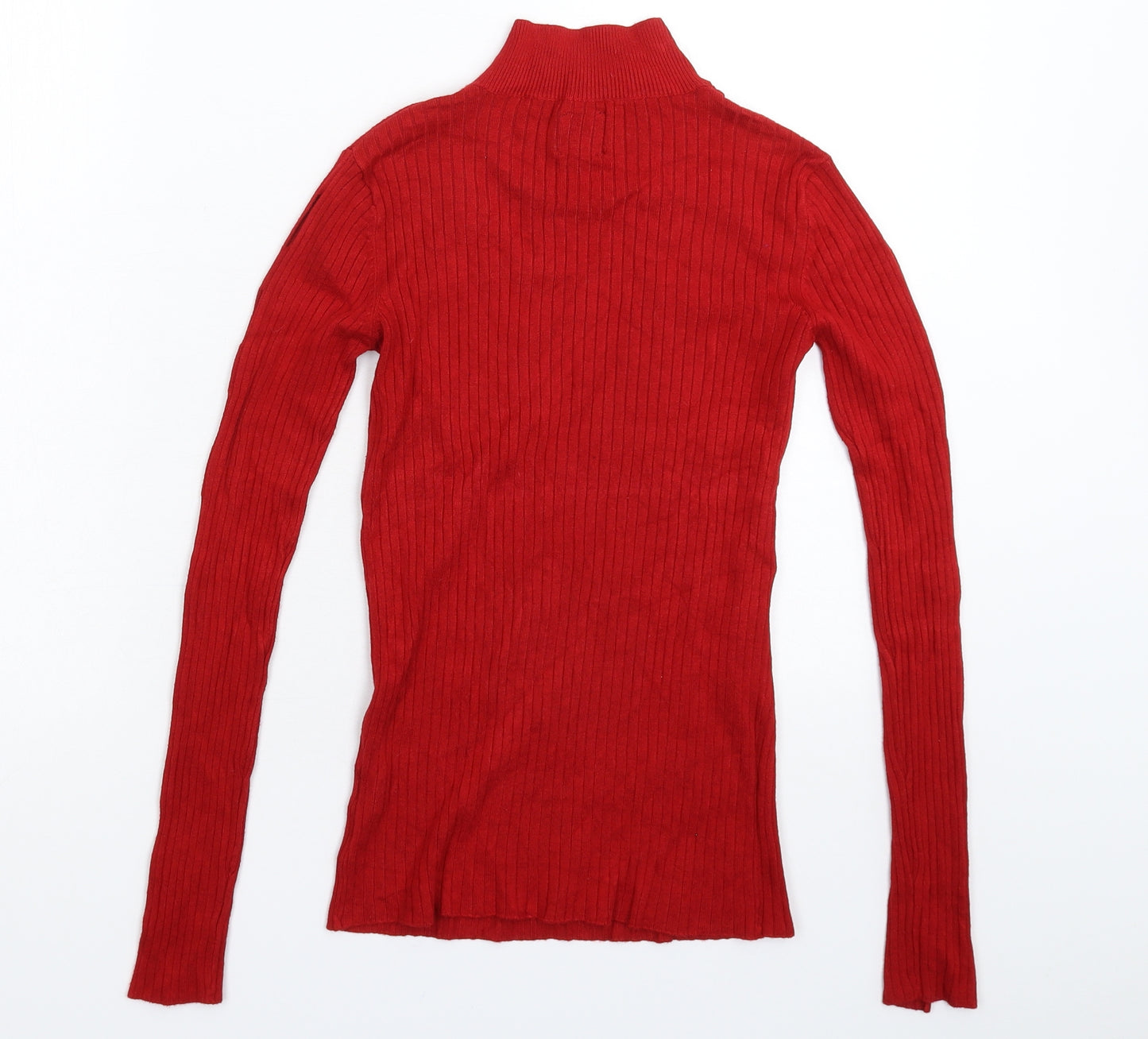 River Island Womens Red  Knit Pullover Jumper Size 12