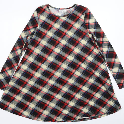 Glamorous Womens Multicoloured Check  A-Line  Size 8