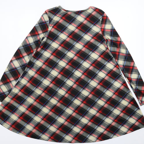 Glamorous Womens Multicoloured Check  A-Line  Size 8