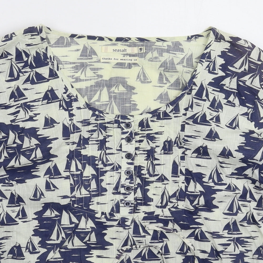 Seasalt Womens Multicoloured   Basic Blouse Size 18