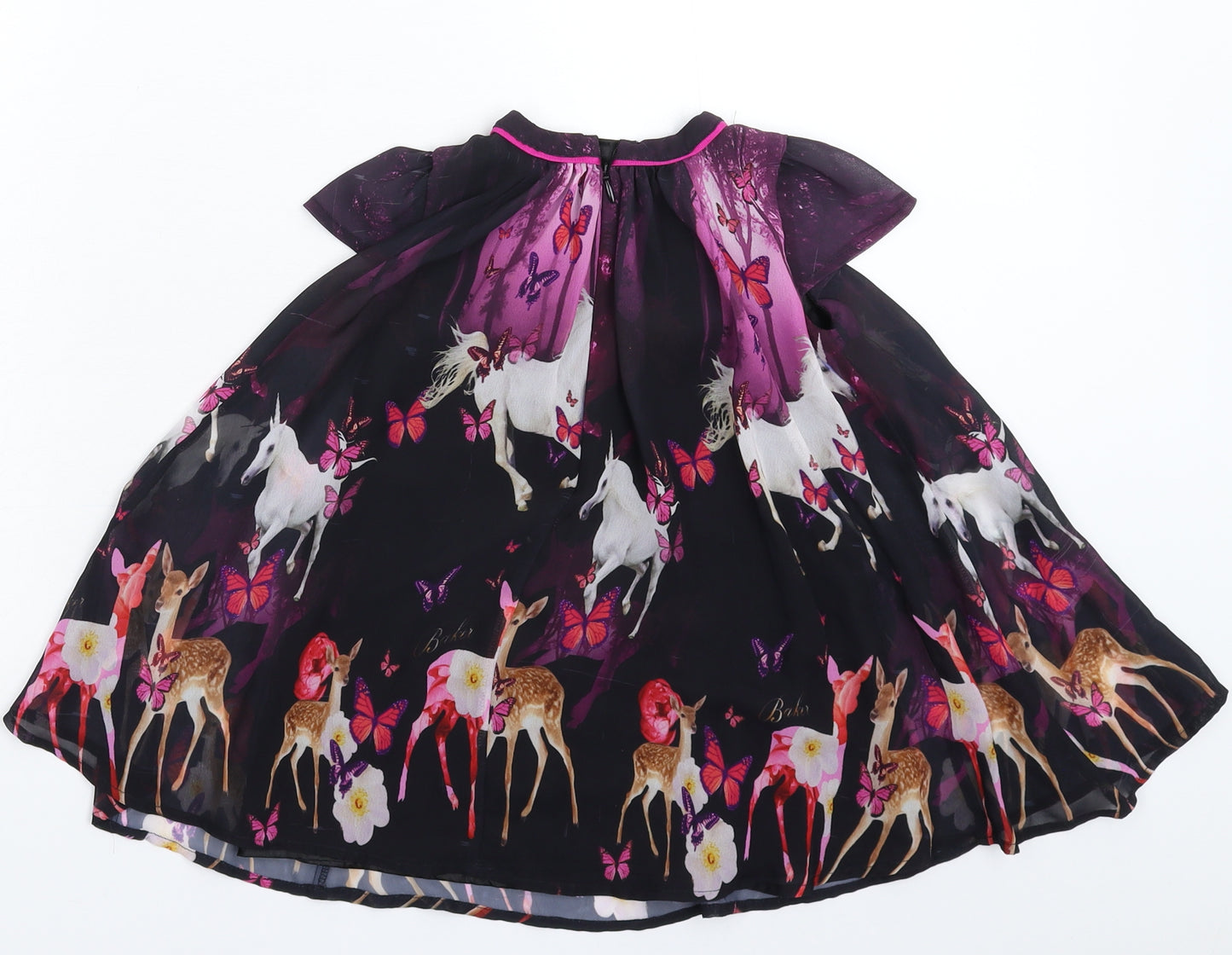 Ted Baker Girls Black   Fit & Flare  Size 18-24 Months